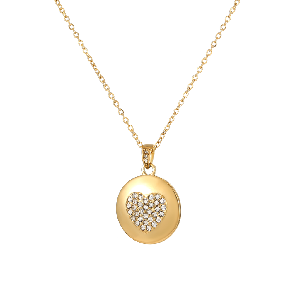 Collier médaillon cœur