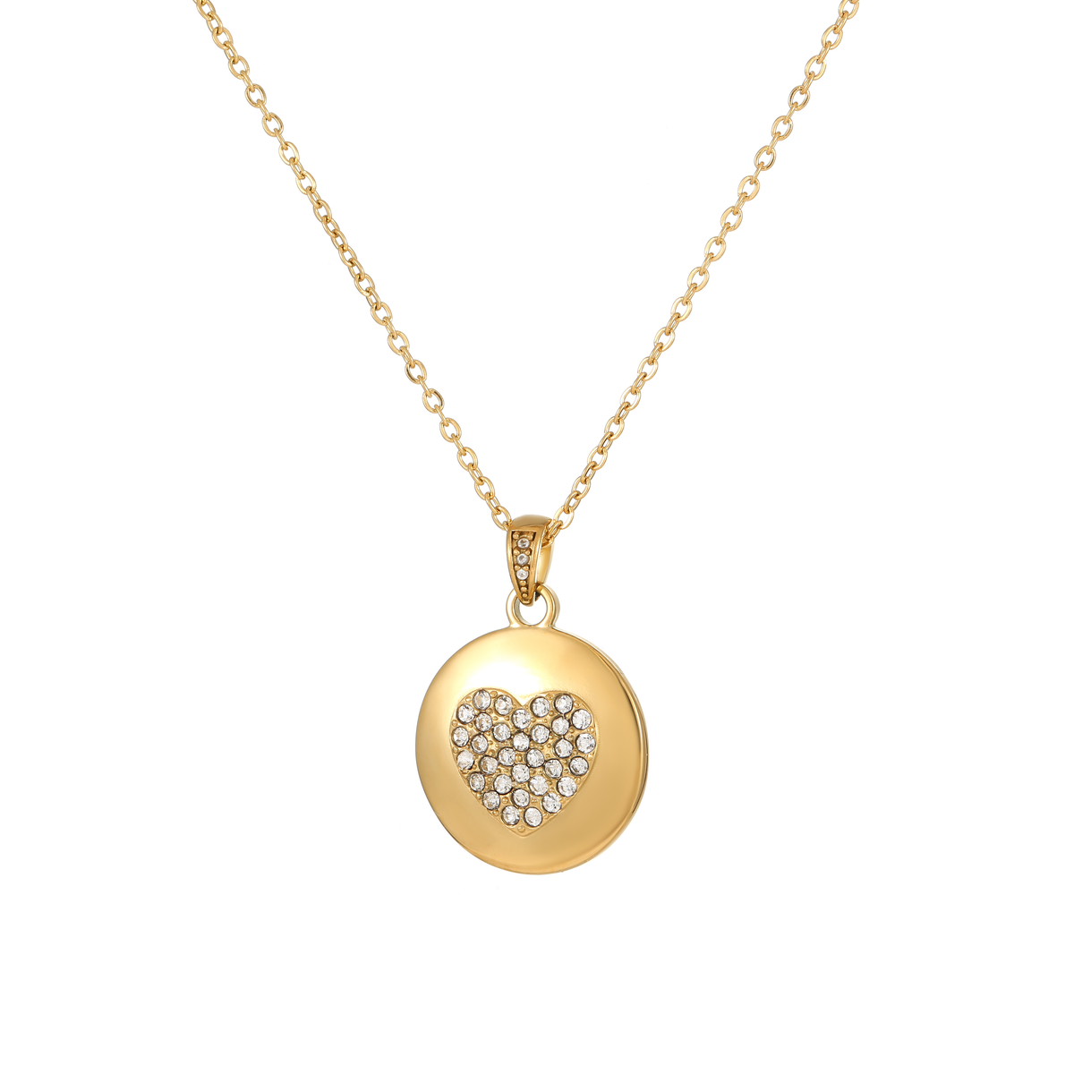 Collier médaillon cœur