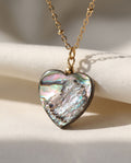 Collier cœur marbré